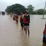 နေပြည်တော်၊ တပ်ကုန်းမြို့ တဝိုက်တွင် ရေကြီးနေပြီး ပြည်သူများစွာကို ကယ်ထုတ်နေရ