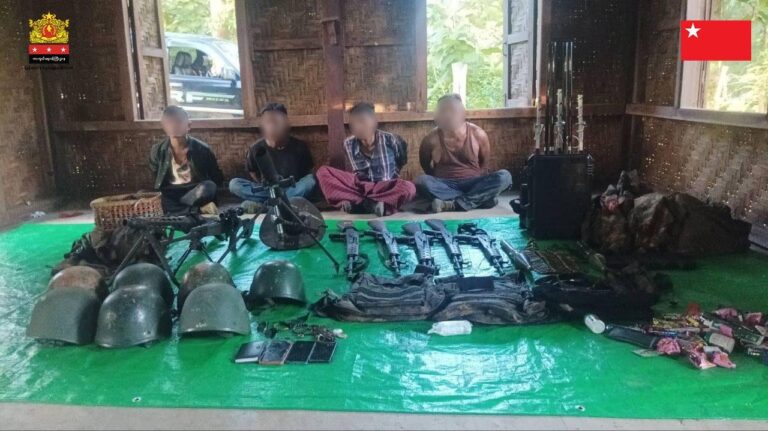 ကနီမြို့နယ်၊ ချောင်းမရွာတိုက်ပွဲတွင် စစ်သား ၃ ဦးသေဆုံးပြီး စစ်သုံ့ပန်း ၄ ဦးနှင့်အတူ လက်နက် ၇ လက် သိမ်းဆည်းရရှိ၊ ယင်းကျေးရွာမှ ထွက်ပြေးလာသော စစ်တပ်စစ်ကြောင်းကို တိုက်ခိုက်မှု စစ်သား ၂ ဦးသေဆုံးပြီး လက်နက် ၂ လက် ထပ်မံသိမ်းဆည်းရရှိ