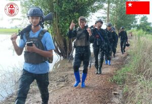 ညောင်လေးပင်-ရွှေကျင်ကားလမ်းပေါ်တွင် ပေါ်တာဆွဲ၊ ဆက်ကြေးကောက်နေသော စစ်တပ်ဂိတ် စခန်းကို တိုက် ခိုက်မှု စစ်သား ၂ ဦးသေဆုံးပြီး လက်နက် ၂ လက်သိမ်းဆည်းရရှိ