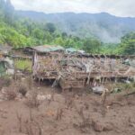 မိုးကုတ်မြို့နယ်၊ ညောင်ကုန်းအထက်ကျေးရွာကို စစ်တပ်က လေကြောင်းဖြင့် ဗုံးကြဲတိုက်ခိုက်မှု ကြက်ခြံတစ်ခြံ ပျက်စီး