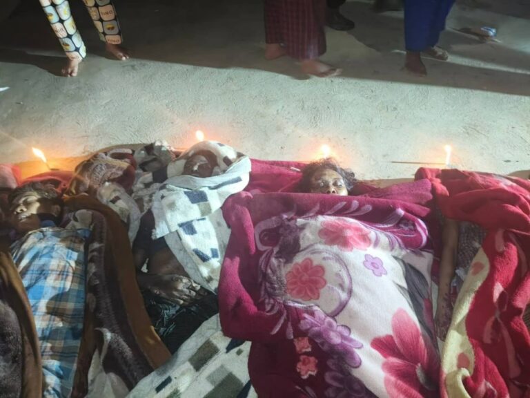 မိုးမိတ်မြို့နယ်တွင် တိုက်ပွဲဖြစ်ပွားခြင်းမရှိပဲ အကြမ်းဖက်စစ်တပ်က ဂျက်ဖိုက်တာဖြင့် ဗုံးကြဲ တိုက်ခိုက်မှု ကလေး ၂ ဦးအပါအဝင် ပြည်သူ ၇ ဦးသေဆုံး