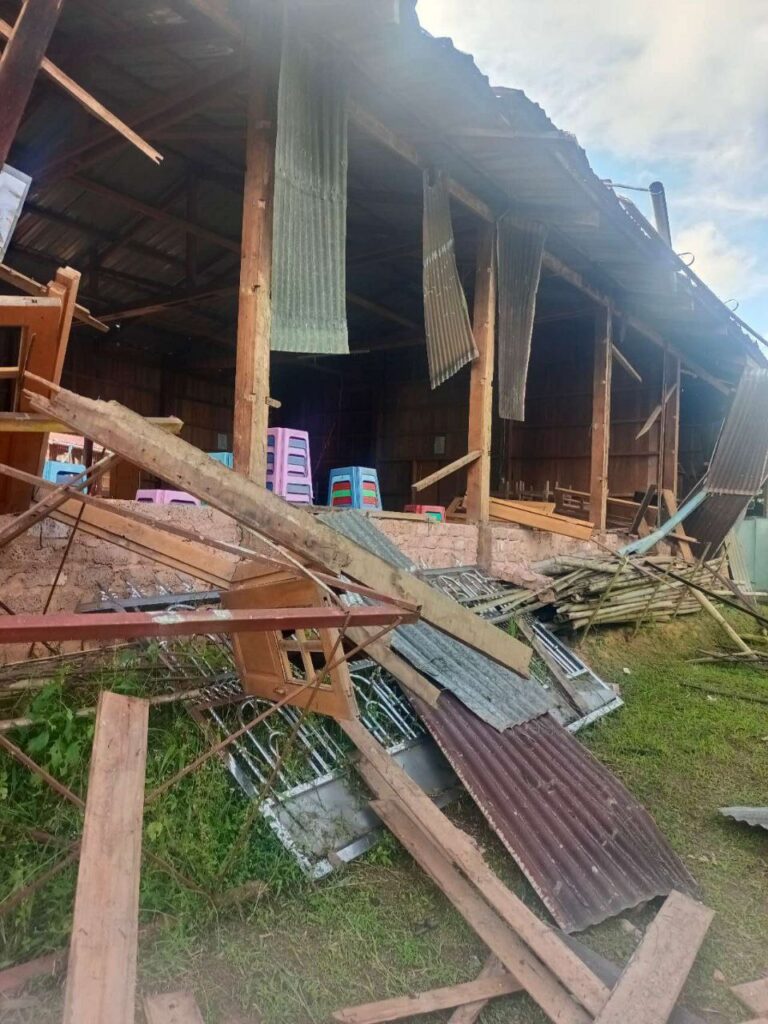 မိုင်းလုံမြို့နယ်၊ တော့ဆန်ရွာမ ကျေးရွာကို စစ်တပ်က လေကြောင်းဖြင့် ဗုံးကြဲတိုက်ခိုက်မှု နေအိမ် ၂ လုံးနှင့် ဘုန်းကြီးကျောင်း ဇရပ် ပျက်စီး