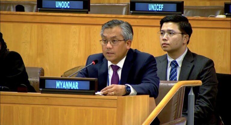 စစ်အုပ်စုမှ အရပ်သား ပြည်သူများအပေါ် ဆင့်ကဲကျူးလွန်သည့် ရက်စက်ကြမ်းကြုတ်မှုများနှင့် တ ရားဥပဒေ စိုးမိုးမှုပျက်သုဉ်းခြင်းတို့ကြောင့် မြန်မာနိုင်ငံအခြေအနေမှာ အလွန်ဆိုးရွားနေပြီး မြင်တွေ့ သူအဖို့ စိတ်နှလုံးကြေကွဲဖွယ်ရာဖြစ်ကြောင်း ကုလသမဂ္ဂဆိုင်ရာ မြန်မာအမြဲတမ်းကိုယ်စားလှယ် သံအမတ်ကြီး ဦးကျော်မိုးထွန်း ပြောဆို