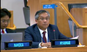 စစ်ကောင်စီက ပြုလုပ်မည့် အတုအယောင်ရွေးကောက်ပွဲသည် စစ်တပ်က မြန်မာပြည်သူများအပေါ် ရက်စက်ကြမ်းကြုတ်မှုများ ပိုမိုကျူးလွန်နိုင်စေရန် လုပ်ဆောင်ခွင့် လိုင်စင်ပေးလိုက်သကဲ့သို့ဖြစ်မည် ဟု ကုလသမဂ္ဂဆိုင်ရာ မြန်မာအမြဲတမ်းကိုယ်စားလှယ် သံအမတ်ကြီး ဦးကျော်မိုးထွန်း သတိပေး